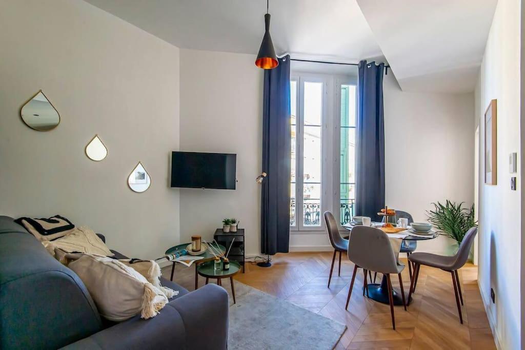 Appartement Elegant T2 Renove 4 Pers, Centre Nice, Climatise