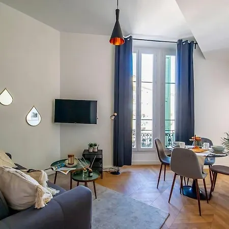 Elegant T2 Renove 4 Pers, Centre Nice, Climatise Exterior photo