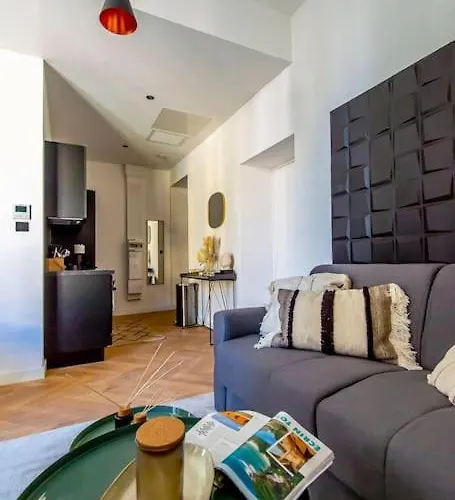 Elegant T2 Renove 4 Pers, Centre Nice, Climatise